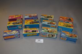 Twelve Boxed Matchbox Model Vehicles