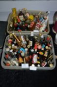 Approximately 109 Miniature Spirit Bottles