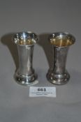 Pair of Small Hallmarked Spill Vases