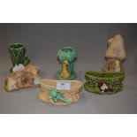 Six Sylvac Pottery Vases