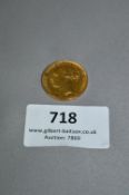 Gold Sovereign 1878 - Approx 8g