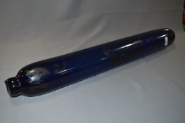 Large Bristol Blue Glass Rolling Pin