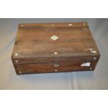 Rosewood Writing Box (for Restoration)