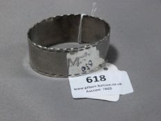 Keswick School Hammered Metal Napkin Ring