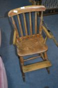 Oak and Elm Child's Stickback Highchair