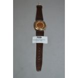 Accurist 9cT Gold Cased Wristwatch with Leather St