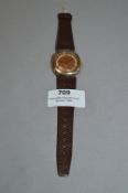 Accurist 9cT Gold Cased Wristwatch with Leather St