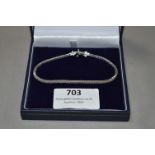 18cT White Gold Tennis Bracelet Set with 2cT Diamo