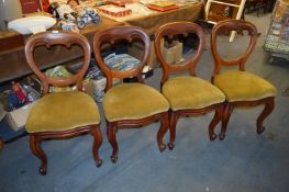 Set of Victorian Mahogany Balloonback Dining Chair