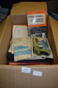 Vintage Car Manuals (Various Models)