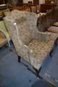 Winged Highback Armchair with Championship Golf Up