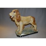 Large Chalk Spaniel Dog Figurine