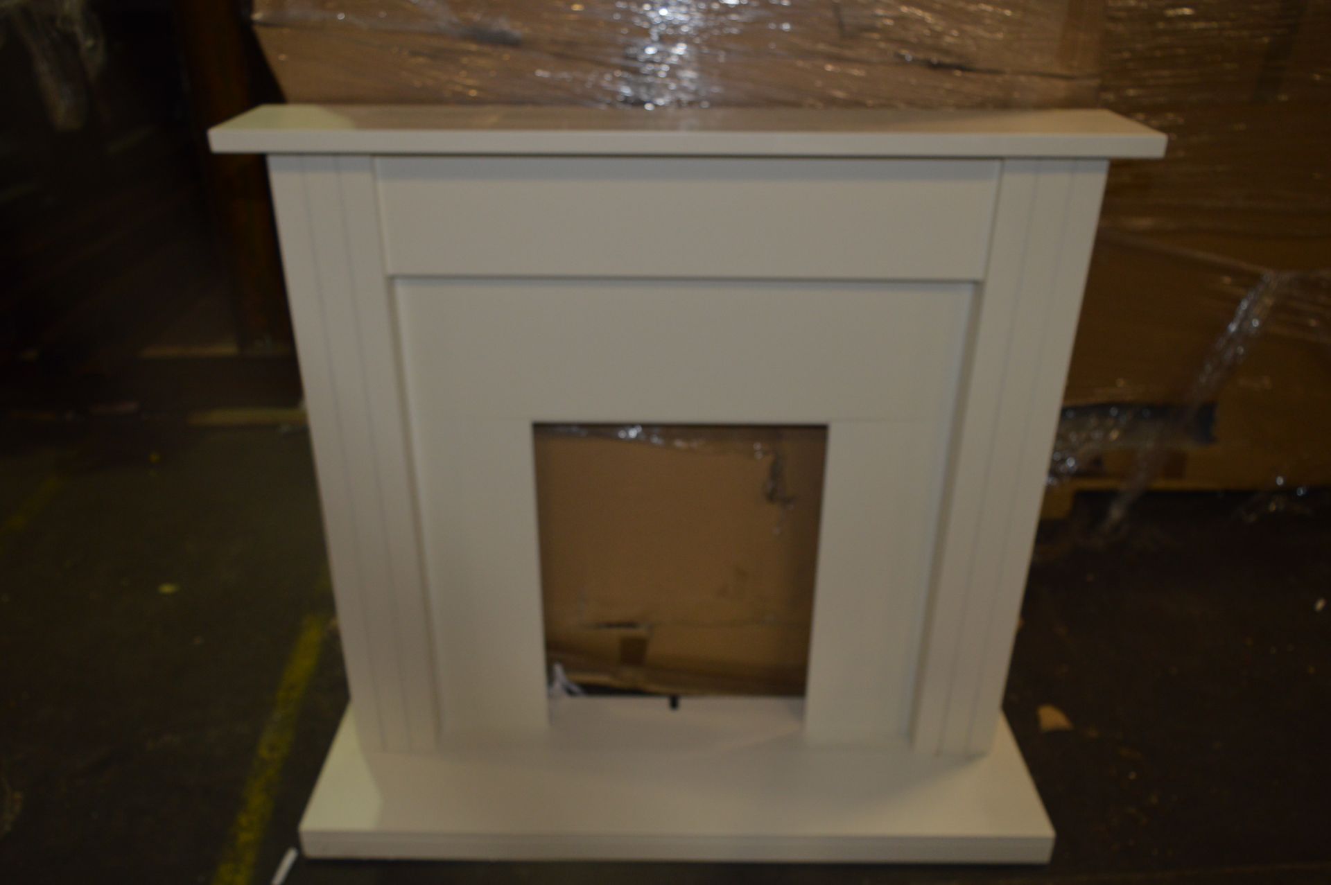 *Twenty MDF Fire Surround (Ivory) As Located on Lo