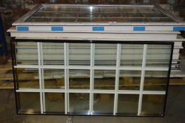 *Eight Assorted UPVC Windows with Glass