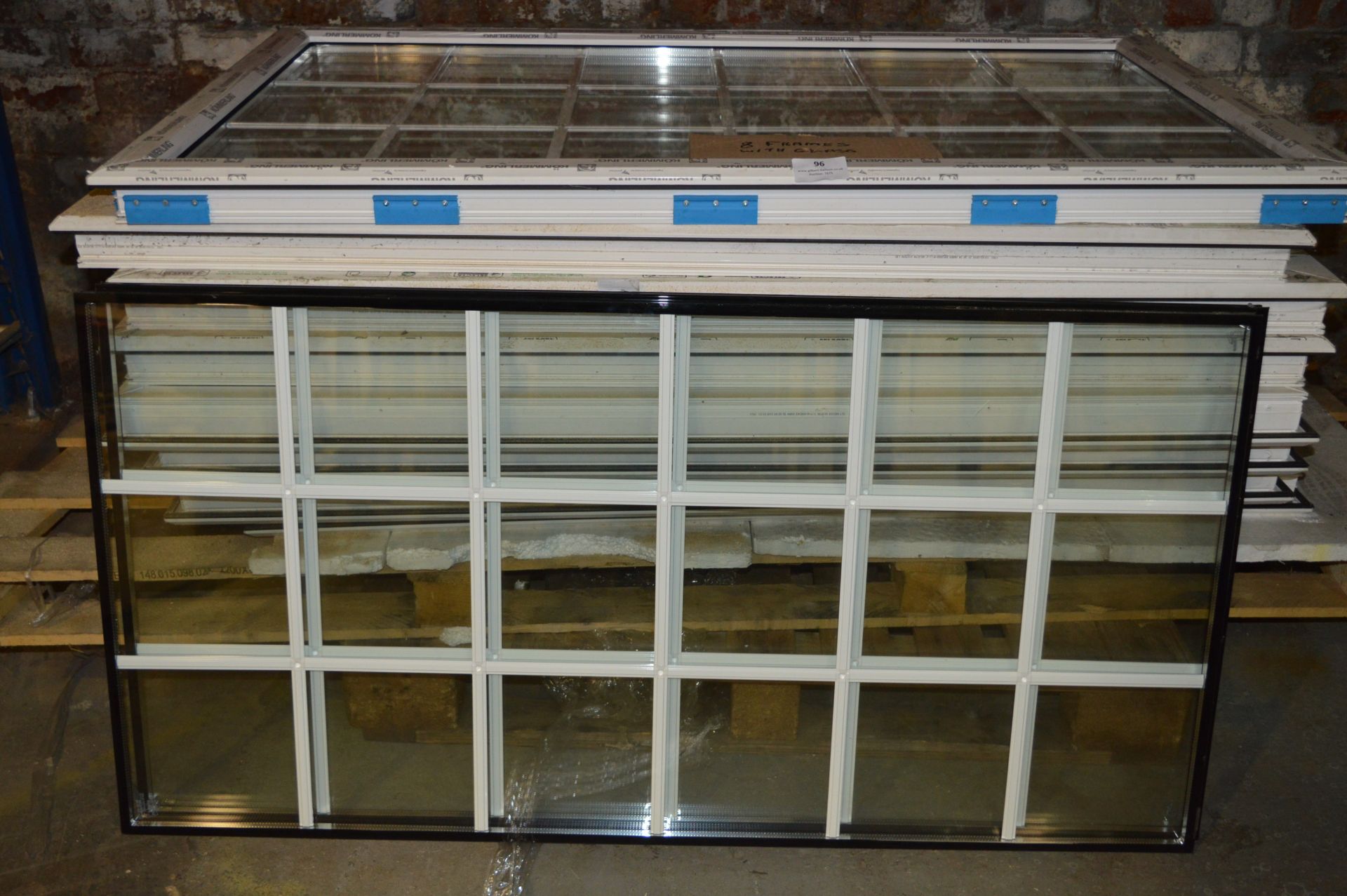 *Eight Assorted UPVC Windows with Glass