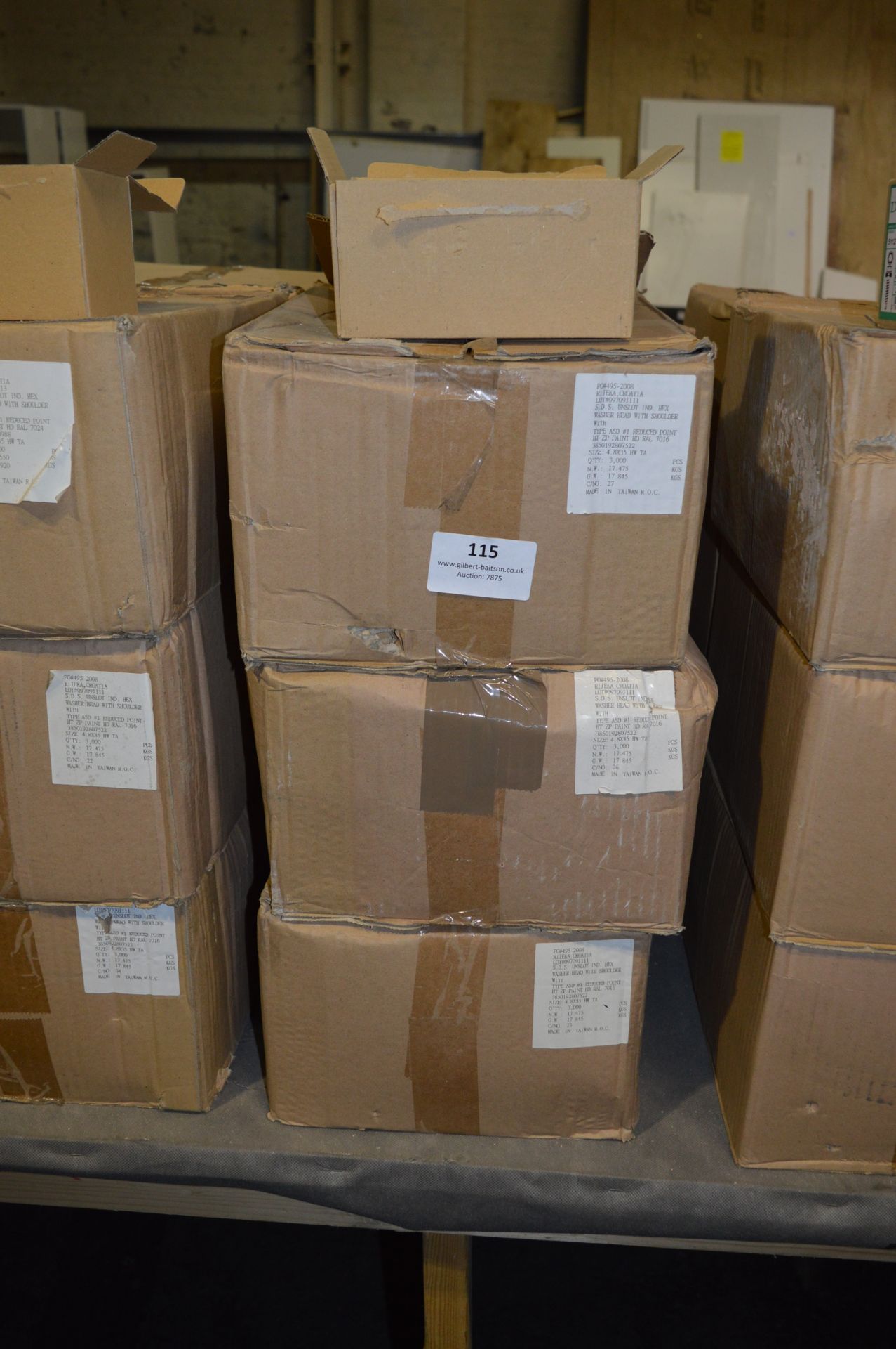 *Six Boxes Containing 3000 Self Drill Sheet Fixing