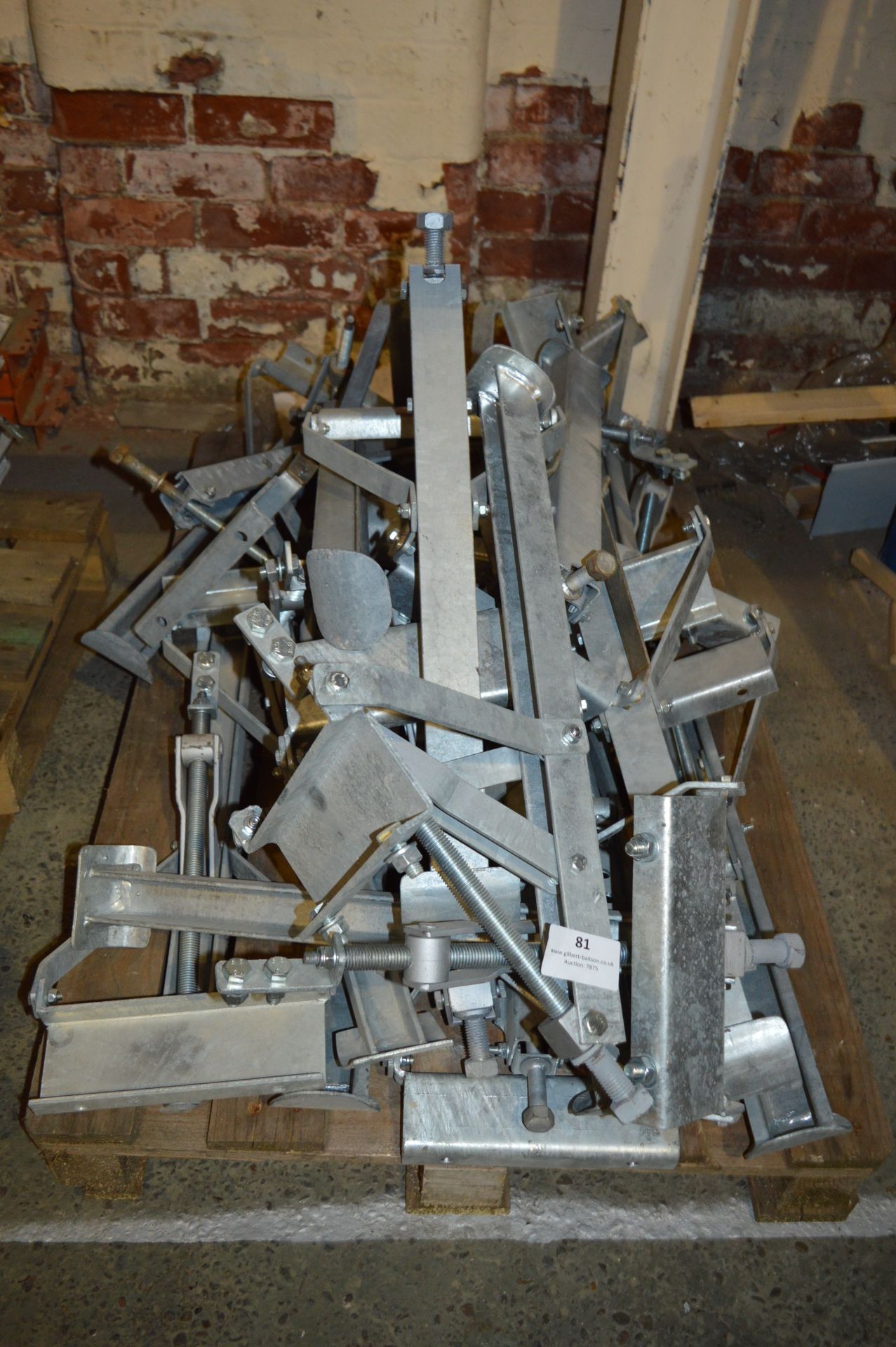 *Pallet Containing Galvanized Caravan Steady Legs