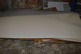 *Eighteen 8x4 Sheets of Faced Hardboard (White)
