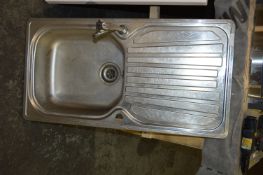 *Inset Stainless Steel Sink Unit with Drainer and