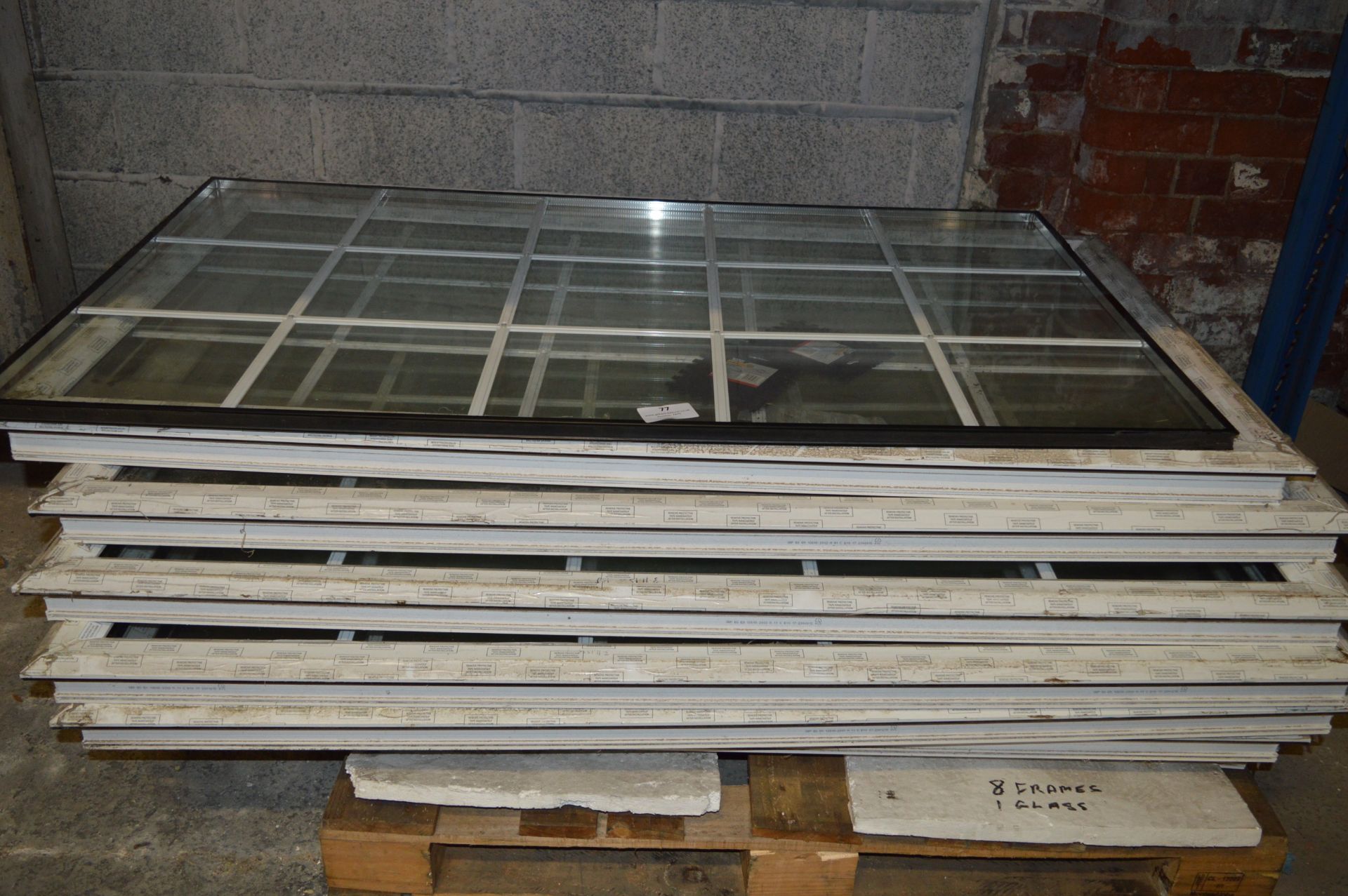 *Eight Glazed UPVC Window Frames 890x1490