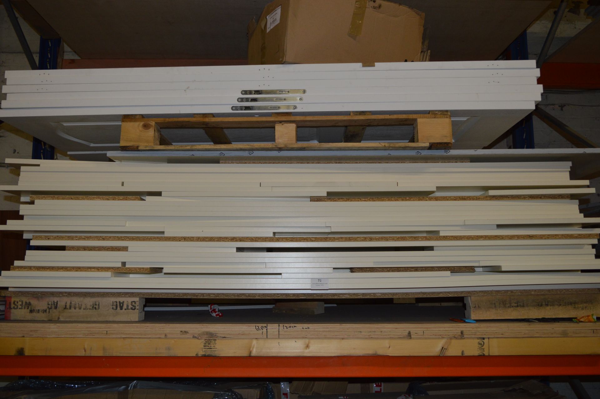 *Pallet of Paneled Internal Caravan Doors and a Pa