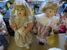 Two Porcelain Dolls