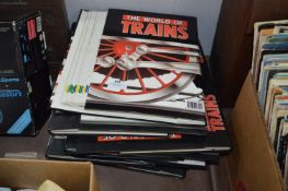 Eight Binders of World of Trains Magazine