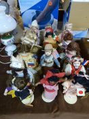 Collection of Sixteen Small Porcelain Dolls