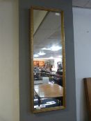 Gilt Framed Rectangular Wall Mirror