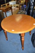 Oak Circular Topped Dining Table