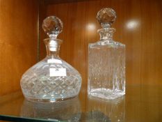 Two Crystal Decanters