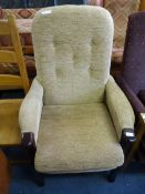 Light Brown Upholstered Armchair