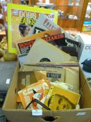 Box of LPs, 78 and 45rpm Records