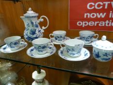 Blue & White Decorative Tea Set