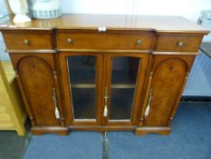 Mahogany Inlaid Paneled Sideboard