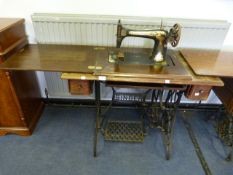 Singer Treadle Sewing Machine with Cast Iron Base