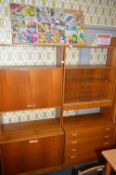 Pair of Teak Wall Units