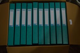 *Ten Elba Document Storage Boxes (Turquoise)