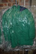 *Two Emerald Green Jackets with Blue Trim