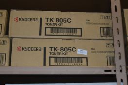 *Two Kyocera TK805 Toner Cartridges
