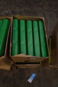 *Box Containing 10 Recycled Ring Binders (Green)