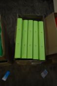 *Box Containing 10 Recycled Ring Binders (Lime)