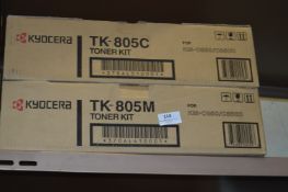 *Two Kyocera TK805 Toner Cartridges