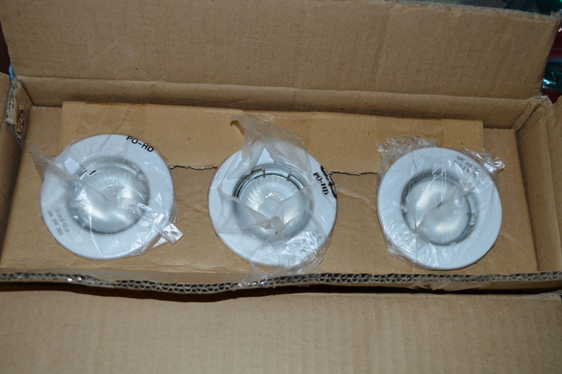 *Set of Three GU10 Eyeball Lights (White)