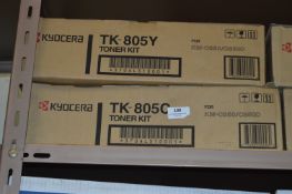 *Two Kyocera TK805 Toner Cartridges