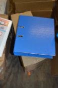 *Box Containing 10 Lever Arch Folders (Blue)