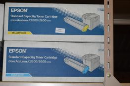 *Four Epson C2600 Toner Cartridges