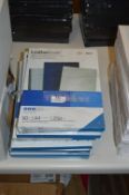 *Nine Packs of 50 250gsm Leather Grain Card (Blue)