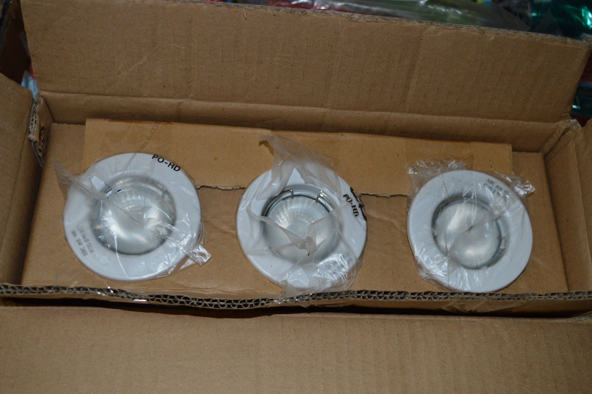 *Set of Three GU10 Eyeball Lights (White)