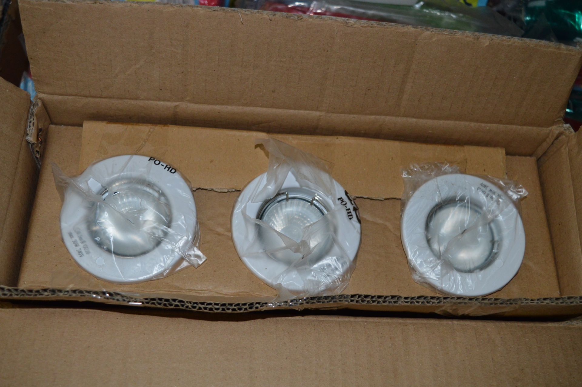 *Set of Three GU10 Eyeball Lights (White)